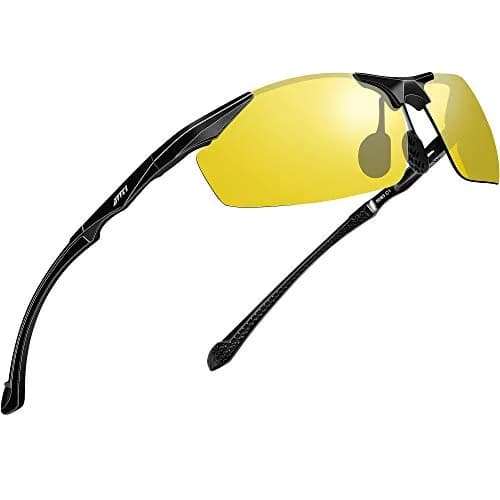 ATTCL Night Driving Glasses for Men Al-Mg Metal Frame Ultra Light | Night Vision, Anti-Glare, UV400 thumbnail 1