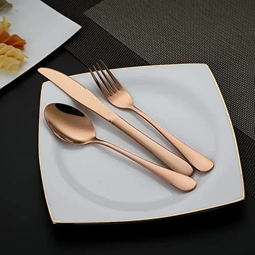 DEVICO Full-Size Travel Silverware Set with Case | Durable Stainless Steel Flatware for Camping & Work thumbnail 3