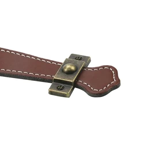 MY MIRONEY Set of 4 Brown Surface Leather Handles, 5 Inch (128mm) | Durable Cabinet & Drawer Pulls thumbnail 5