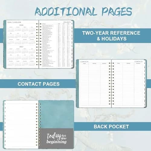 MaaIbok Academic Planner 2026-2027 | July 2026 - June 2027 | 8.5" x 6.4" Hardcover Daily Organizer thumbnail 5