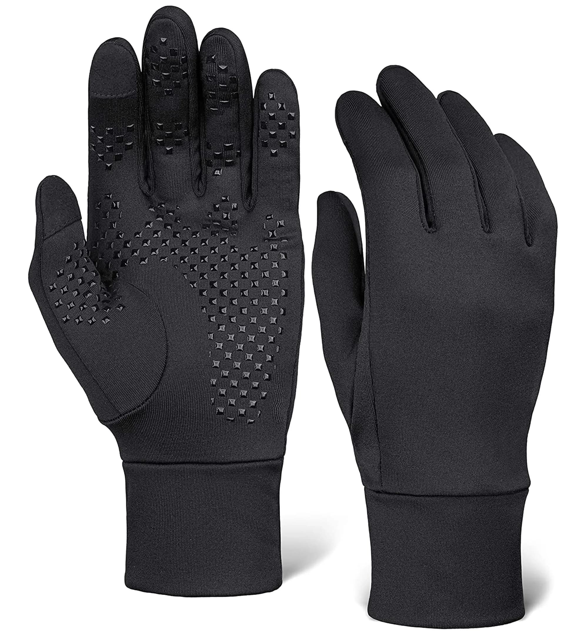OutdoorEssentials Touchscreen Winter Gloves for Men & Women | Black, X-Large — X-Large