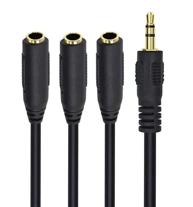 Qaoquda 3.5mm Stereo Audio Splitter Cable 1FT Gold Plated | 3-Output AUX Splitter for Headphones & Devices thumbnail 5