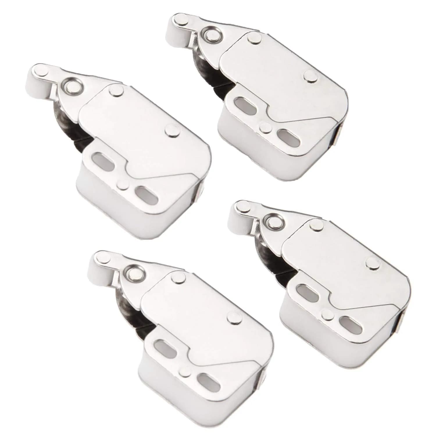 Auto-plaza Spring Loaded Mini Tip Push Catch Lock Set for Cupboard Doors | Caravan & Home Use