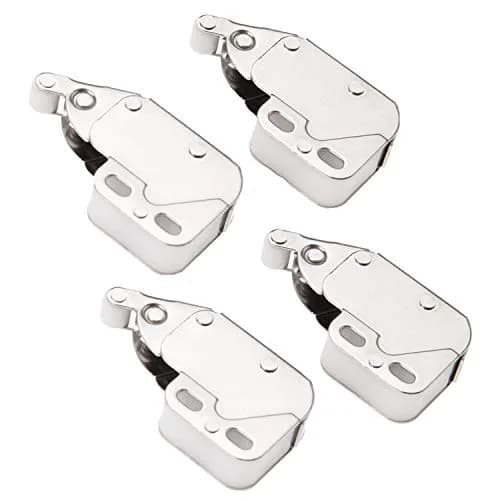 Auto-plaza Spring Loaded Mini Tip Push Catch Lock Set for Cupboard Doors | Caravan & Home Use thumbnail 1