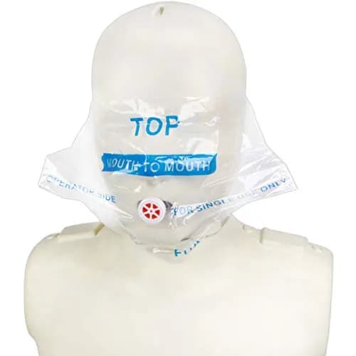 American CPR Rescue Face Shield Keychain Mask, 25-Pack | One Way Valve for CPR & AED Training thumbnail 5