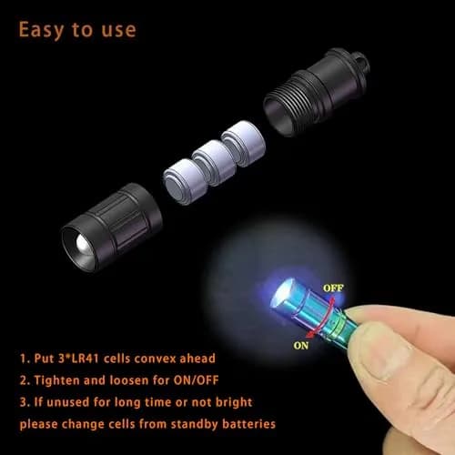 Nitefox e1 Keychain Flashlight 1.3 inch (3.3 cm) | Micro Tiny Light for Everyday Carry thumbnail 5