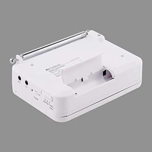 Retekess TR606 Cassette Player Recorder with AM/FM Radio & Built-in Microphone (White) | Portable Audio Player thumbnail 5