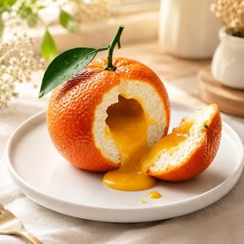 OCPO Kitchen Orange Silicone Mold for Baking Mousse Cake, 8 Cavities | Non-Stick Easy Release Dessert Chocolate Candy Jelly Ice Cream thumbnail 3