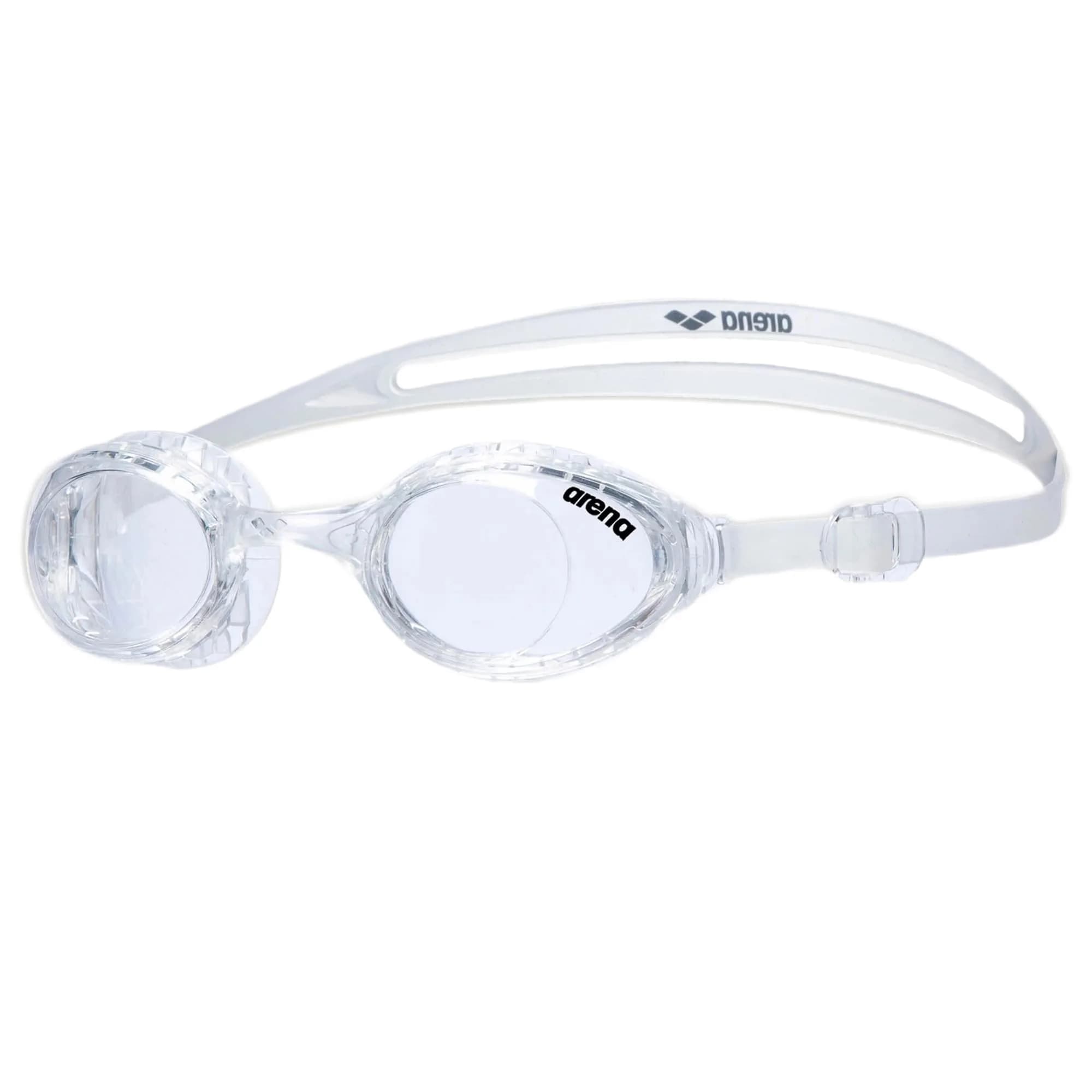 ARENA Unisex Air-Soft Anti-Fog Swim Goggles Smoked/White | Superior Comfort & Air Seals Technology — Clear / Clear / One Size