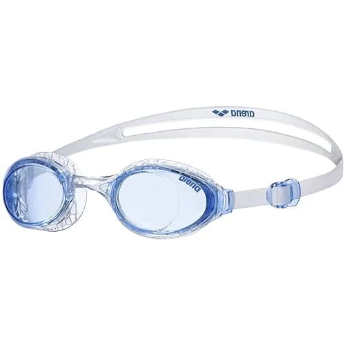 ARENA Unisex Adult Air-Soft Anti-Fog Swim Goggles for Men and Women | Superior Comfort & Air Seals Technology, Blue/Clear thumbnail 1