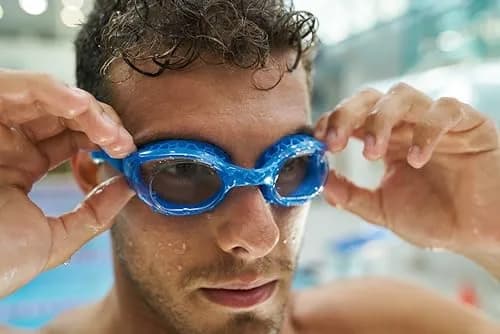 ARENA Unisex Adult Air-Soft Anti-Fog Swim Goggles for Men and Women | Superior Comfort & Air Seals Technology, Blue/Clear thumbnail 8