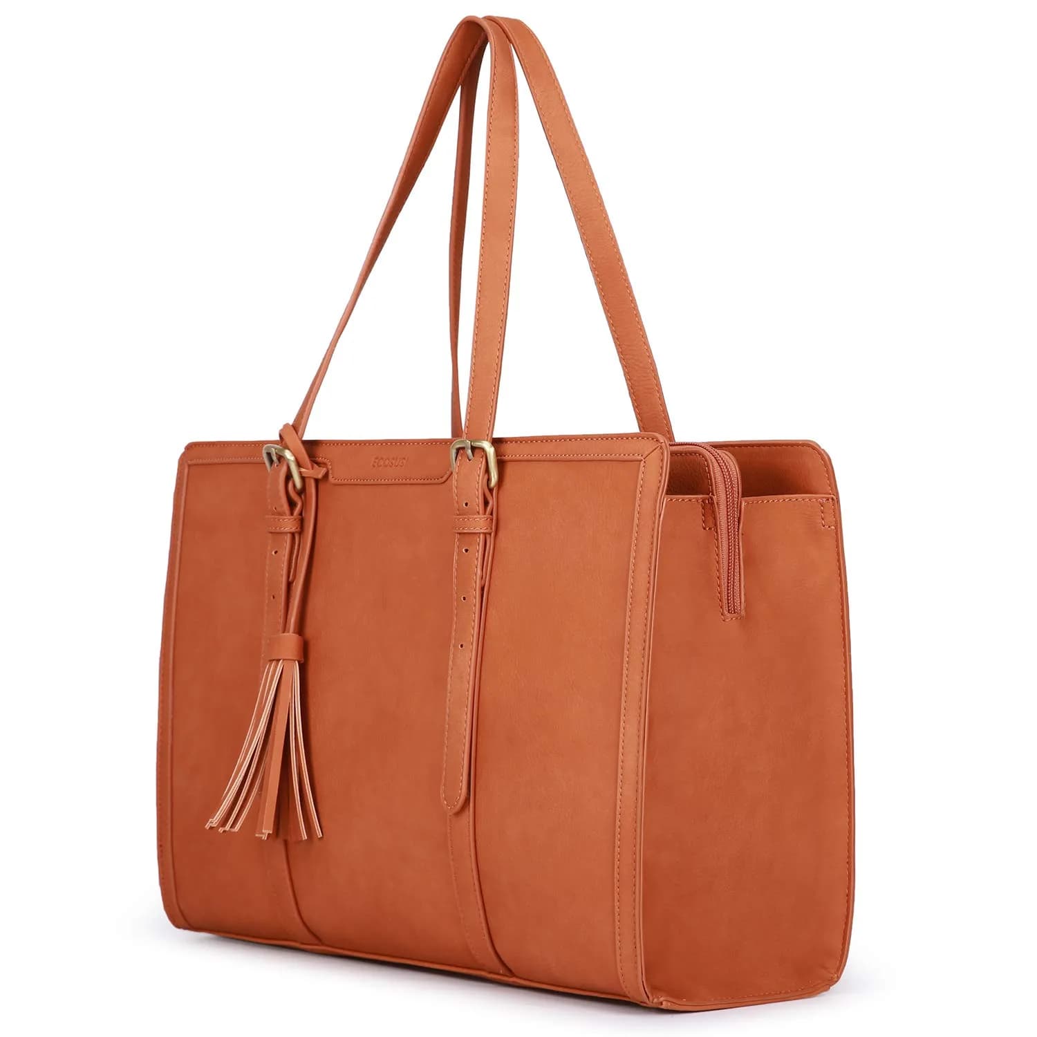 ECOSUSI Laptop Bag for Women 15.6 Inch | Large Capacity with 3 Compartments