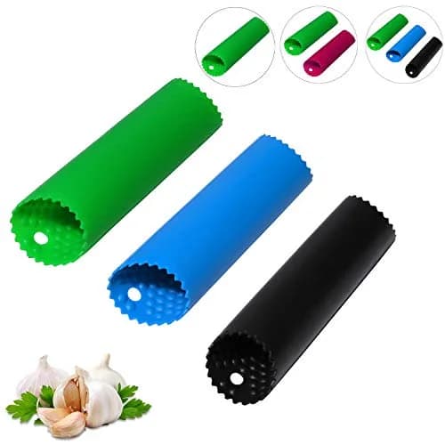 Sinnsally Silicone Garlic Peeler Roller Keeper 5.5 inches (1.4 inches Width) | Easy Quick Garlic Skin Remover thumbnail 1