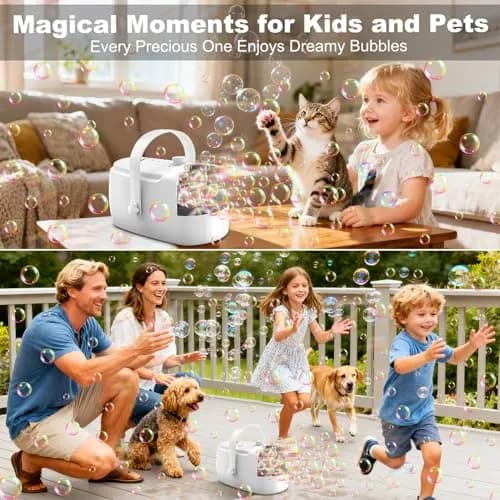 Zerhunt Automatic Bubble Machine 18000+ Bubbles/Min | CPC Certified, Plugin or Battery Operated thumbnail 7