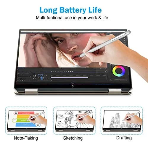 hacey Precision Stylus Pen for Surface Pro 11/10/X/9/8/7/6/5/4/3, 1024 Pressure Levels, Palm Rejection | Aluminum Body, Replaceable AAAA Battery thumbnail 5