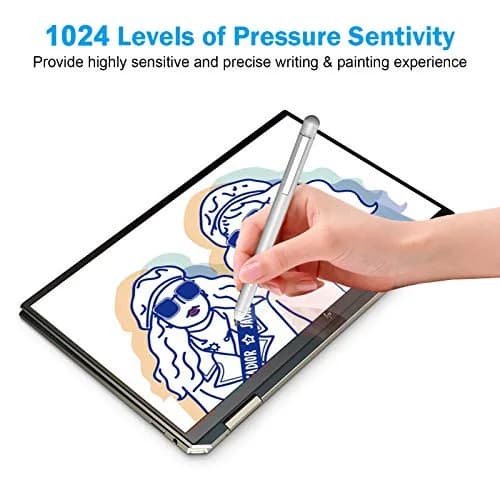 hacey Precision Stylus Pen for Surface Pro 11/10/X/9/8/7/6/5/4/3, 1024 Pressure Levels, Palm Rejection | Aluminum Body, Replaceable AAAA Battery thumbnail 8