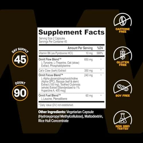ONNIT Alpha Brain Nootropic Brain Supplement for Focus & Memory, 90 Count | Caffeine-Free Brain Booster for Men & Women thumbnail 7