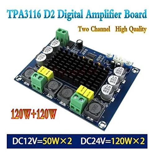 ACEIRMC TPA3116D2 Dual Channel Stereo Audio Amplifier Board 120W+120W | High Power Digital Class D DIY Module thumbnail 4