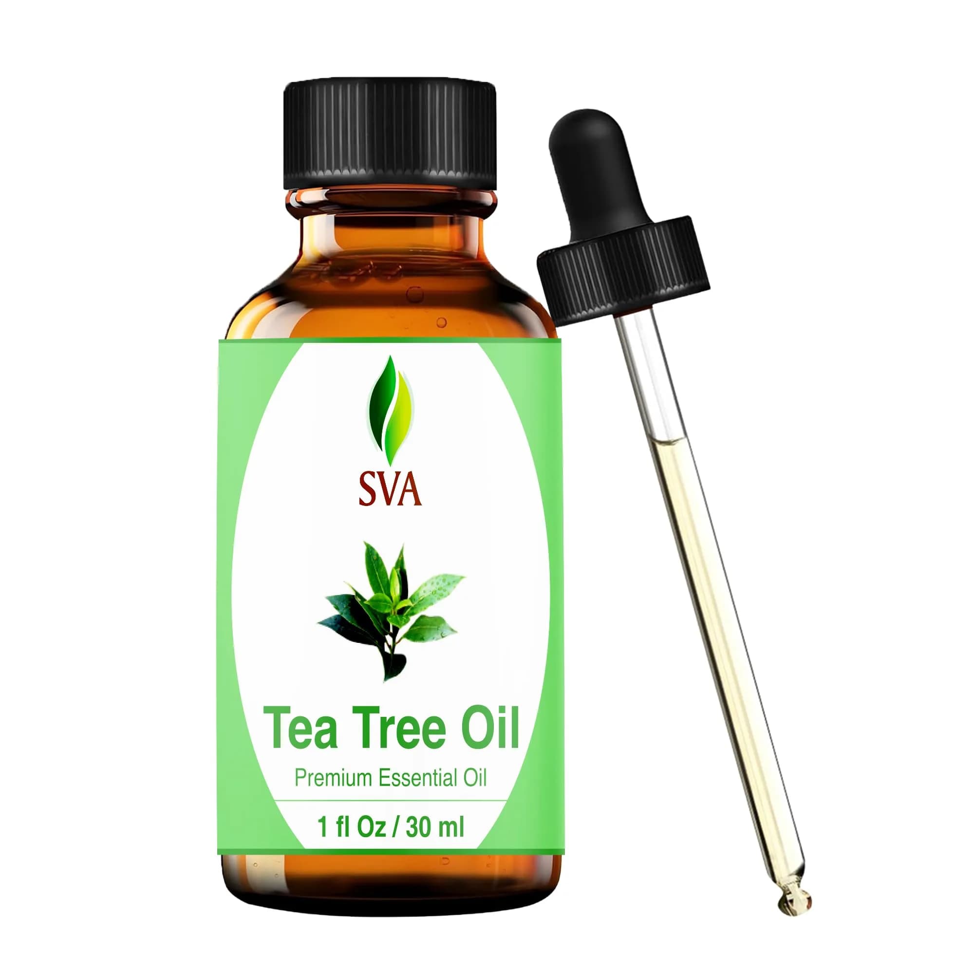 SVA ORGANICS Tea Tree Essential Oil 30 ml (1 Fl Oz) | Pure & Potent for Skin, Hair, and Diffuser - main product image