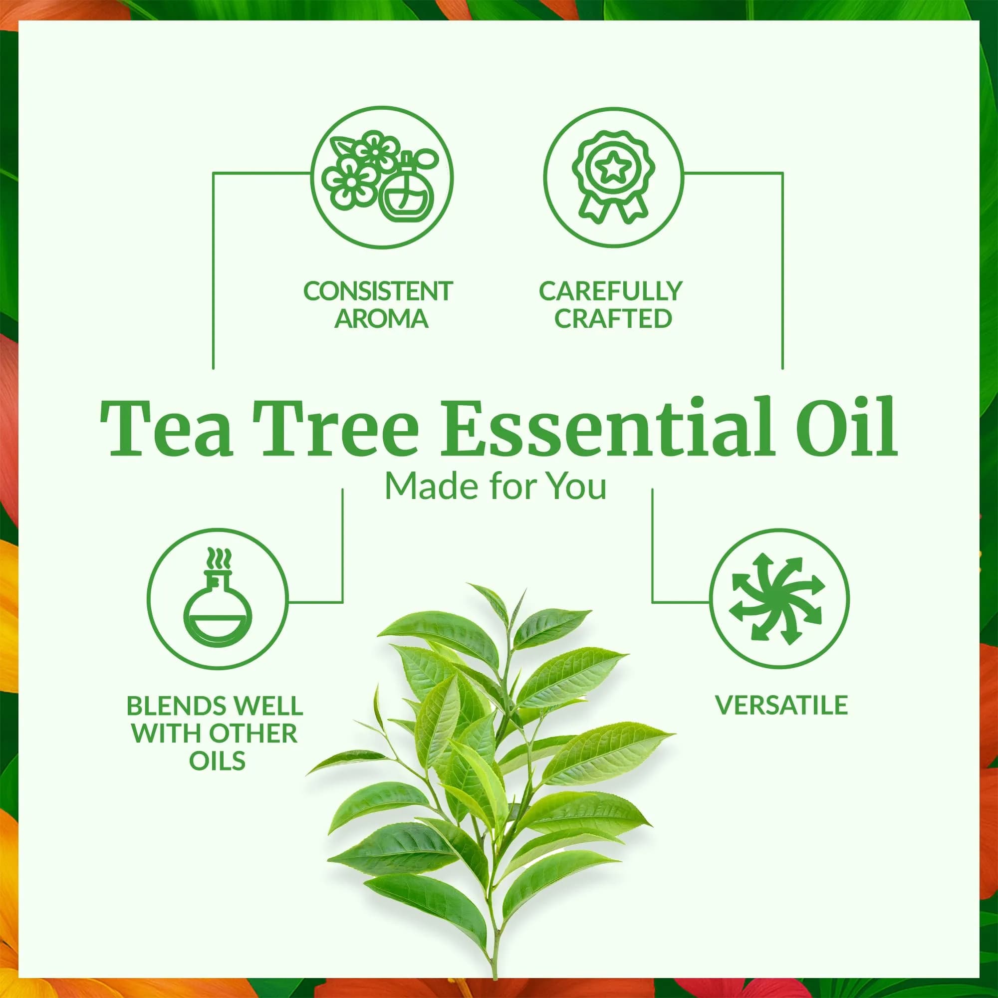 SVA ORGANICS Tea Tree Essential Oil 30 ml (1 Fl Oz) | Pure & Potent for Skin, Hair, and Diffuser - view 3