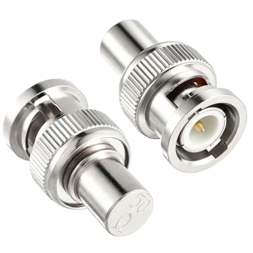 RFAdapter BNC Terminator 50 Ohm Male Cap 2-Pack | Seals Unused Ports thumbnail 1