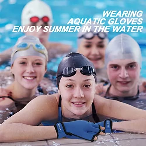 TAGVO Aquatic Gloves for Upper Body Resistance | Water Resistance Training Gloves for Men Women & Kids thumbnail 6
