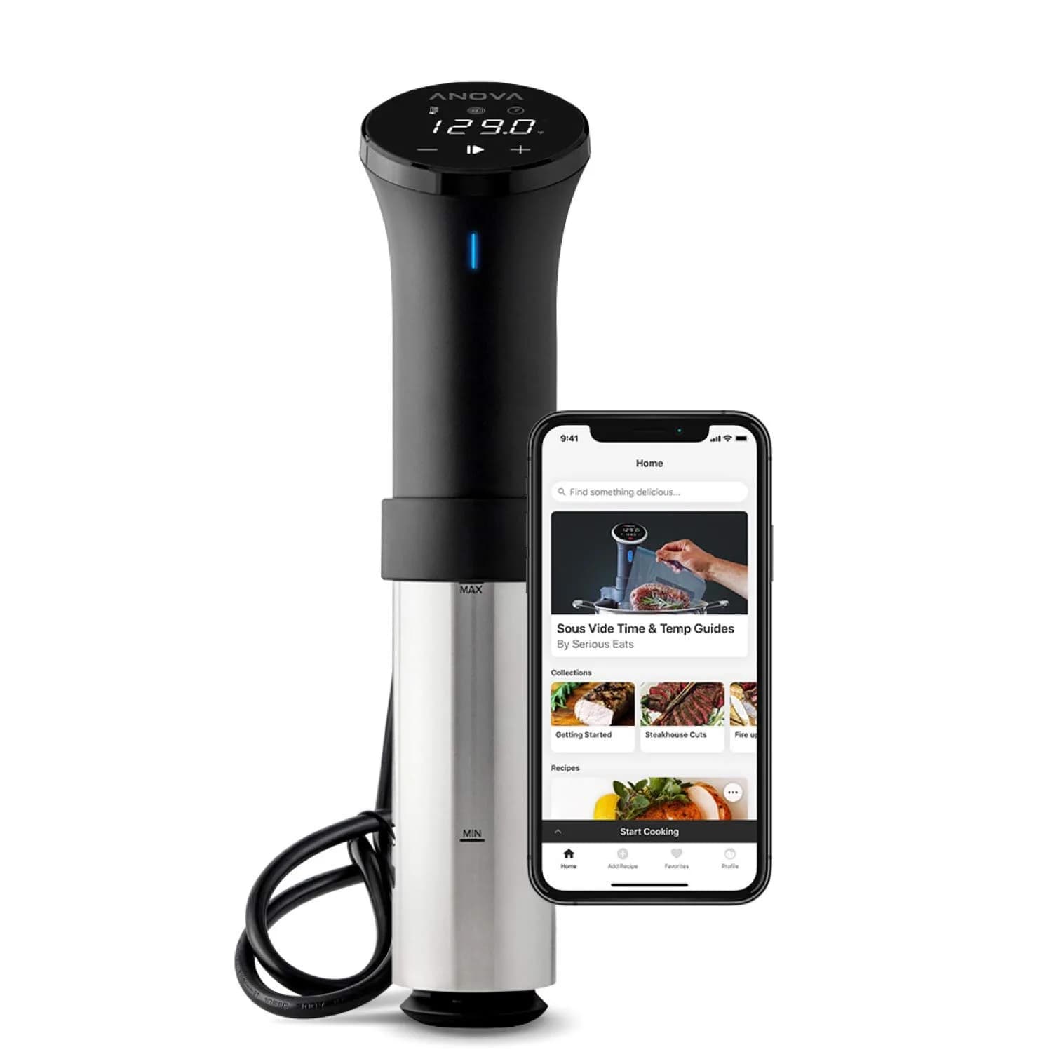 Anova Culinary Sous Vide Precision Cooker 2.0 (WiFi), 1000 Watts | 1.98 lb (0.89 kg) - main product image