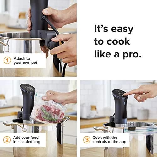 Anova Culinary Sous Vide Precision Cooker 2.0 (WiFi), 1000 Watts | 1.98 lb (0.89 kg) thumbnail 2
