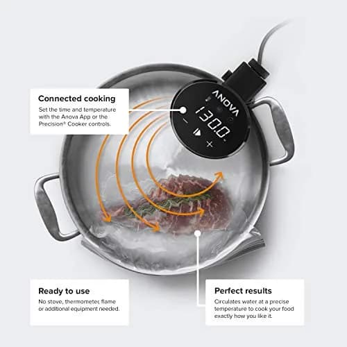 Anova Culinary Sous Vide Precision Cooker 2.0 (WiFi), 1000 Watts | 1.98 lb (0.89 kg) thumbnail 3