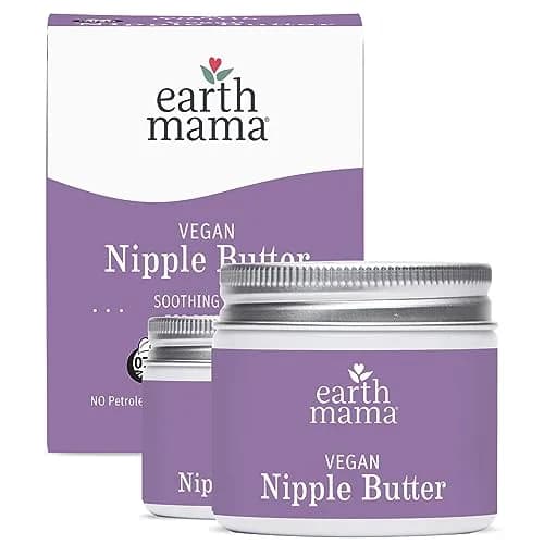 Earth Mama Vegan Nipple Butter | Cruelty-Free Breastfeeding Cream for Nursing Mamas | NO Lanolin, 118ml (4 Fl Oz) thumbnail 1