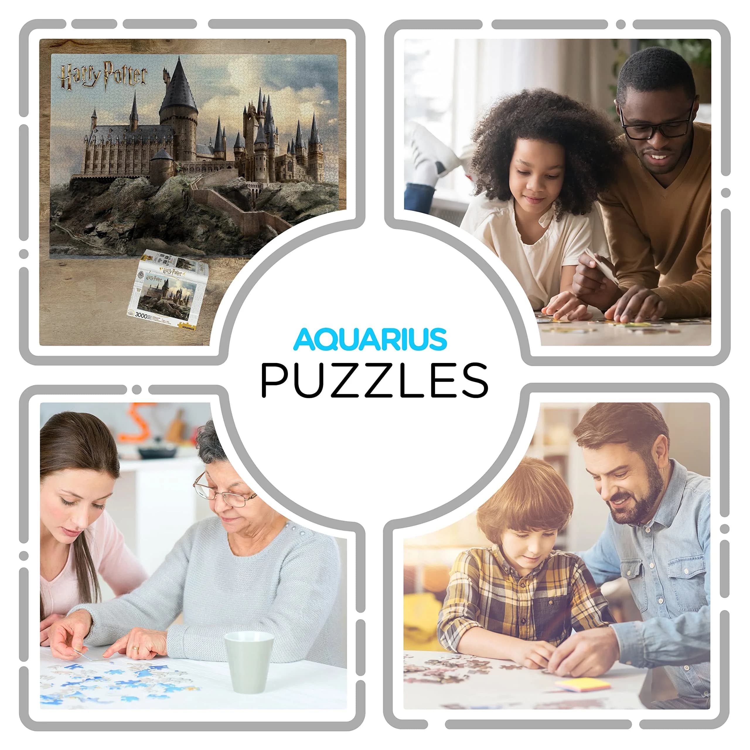 Aquarius Harry Potter Hogwarts Castle 3000 Piece Jigsaw Puzzle 115cm x 82cm | Educational Skill Building Toy - view 4