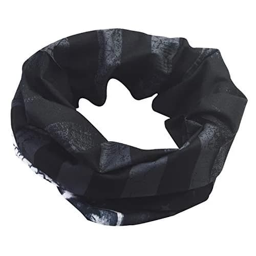 Obacle Skull Face Mask Sun UV Dust Wind Protection Tube Mask Seamless Bandana Skeleton Face Mask for Men Women Bike Riding Motorcycle Cycling Biker Outdoor Festival (Black Gray Skull White Face Flag) | All-Season Lightweight Breathable thumbnail 5