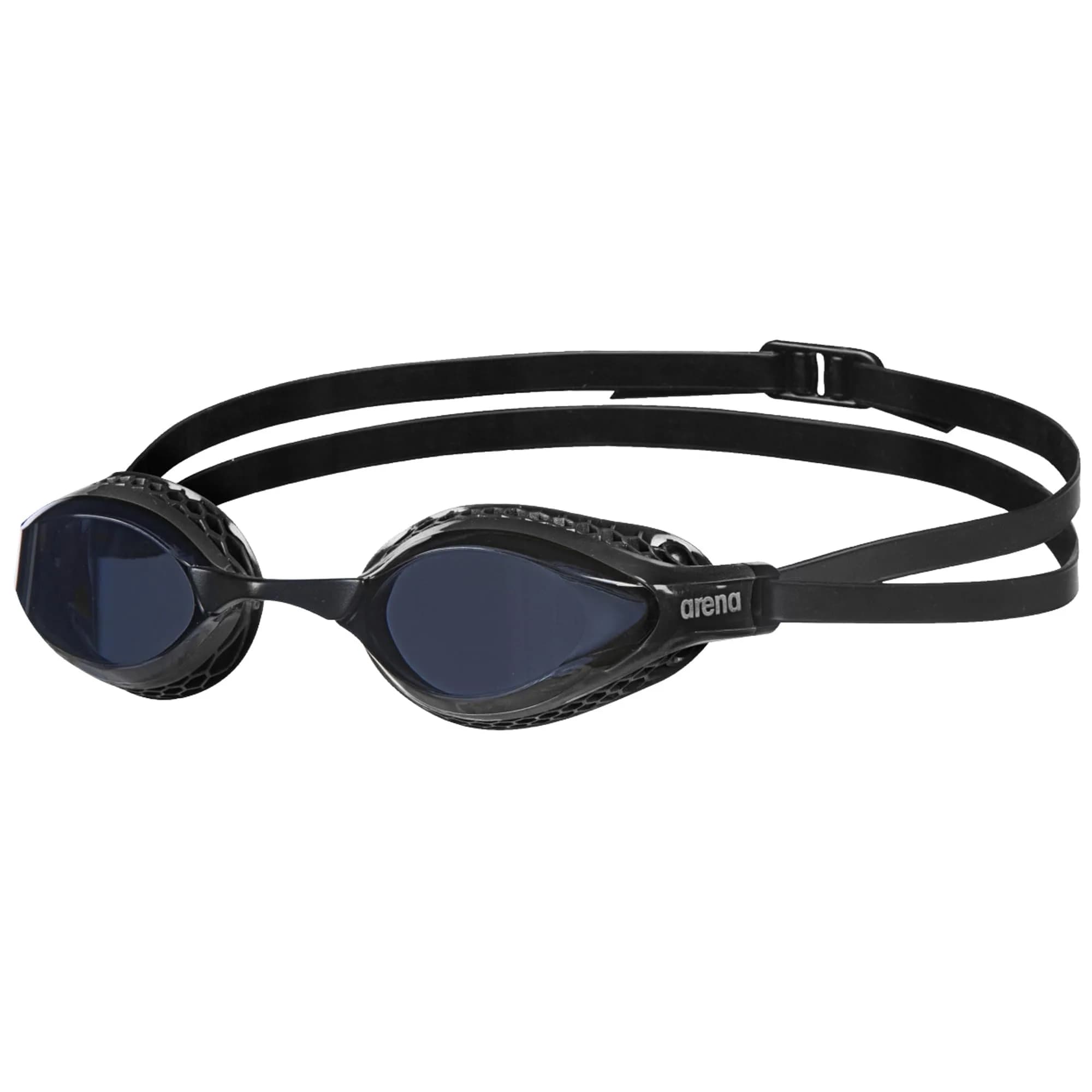 ARENA Unisex Adult Air-Speed Anti-Fog Racing Swim Goggles | Dark Smoke/Black, 18cm (7in) x 5cm (2in) x 7cm (3in) — Dark Smoke/Black