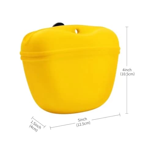 AUDWUD Silicone Dog Treat Pouch with Clicker & Magnetic Closure | Portable Training Container for Dogs thumbnail 5