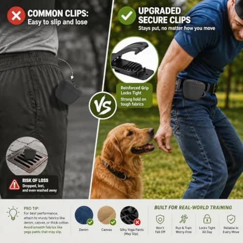 AUDWUD Silicone Dog Treat Pouch with Clicker & Magnetic Closure | Dark Grey, 1 Pack thumbnail 2