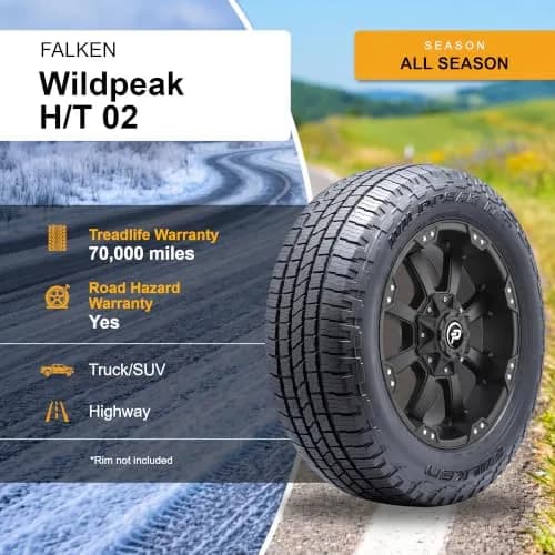 Falken WILDPEAK H/T02 All-Season Radial Tire 245/65R17 107T | Reliable All-Weather Performance thumbnail 4