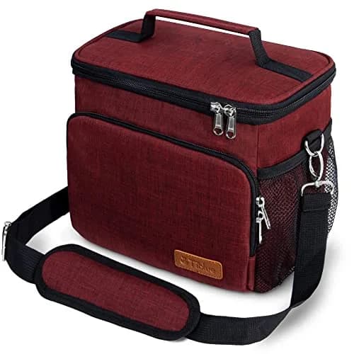 Tiblue Insulated Reusable Lunch Bag for Adults/Kids | Leakproof Freezable Cooler with Adjustable Strap thumbnail 1