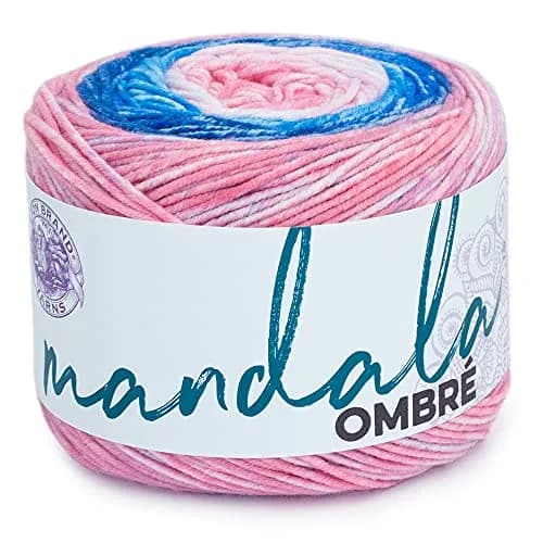 Lion Brand Yarn Mandala Ombré Yarn Pure Pink Multicolor 315m (344 Yds) | Crochet & Knit Worsted Weight thumbnail 1