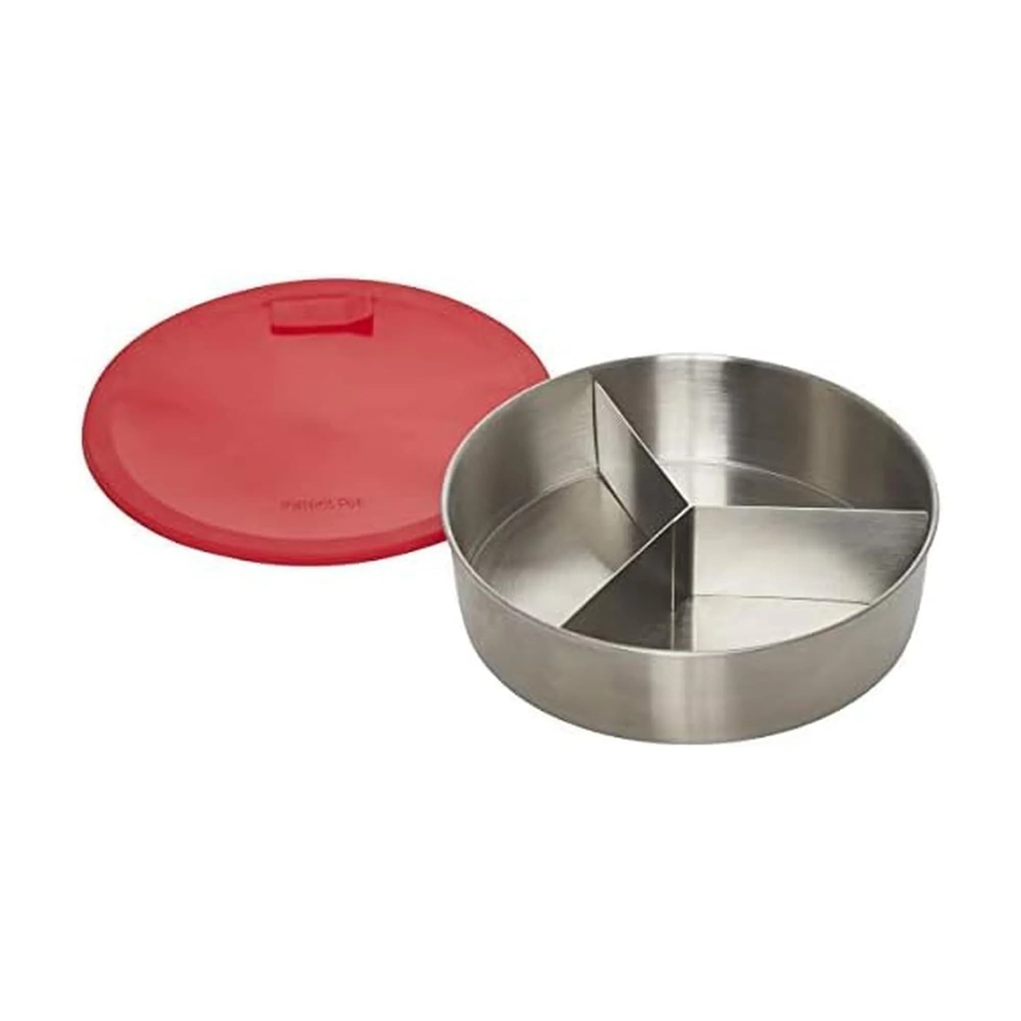 Instant Pot Round Nonstick Cook/Bake Pan with Lid & Divider | 7" 32oz Compatible with 6 & 8 Quart