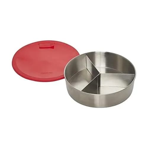 Instant Pot Round Nonstick Cook/Bake Pan with Lid & Divider | 7" 32oz Compatible with 6 & 8 Quart thumbnail 1