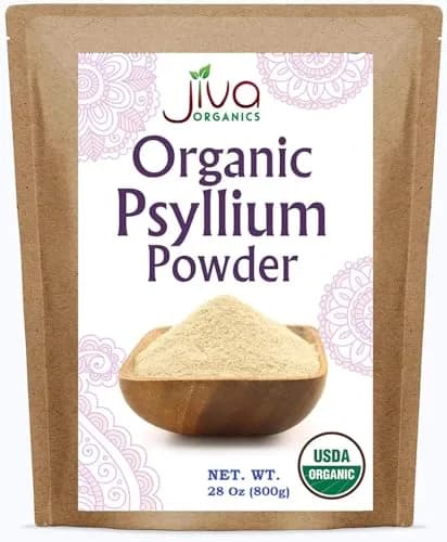 Jiva Organics Psyllium Husk Powder 1.75 lb | Gluten-Free, Organic, Keto Friendly Digestive Fiber thumbnail 1