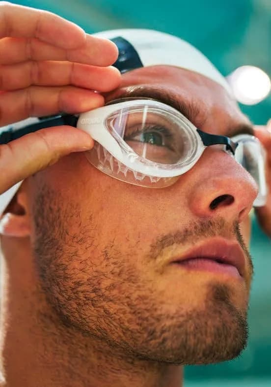 ARENA Unisex Adult Air-Speed Anti-Fog Racing Swim Goggles | FINA Approved, Blue/White thumbnail 7