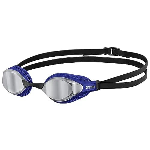 ARENA Unisex Adult Air-Speed Anti-Fog Racing Swim Goggles Silver/Blue | FINA Approved Comfort & Stability thumbnail 1