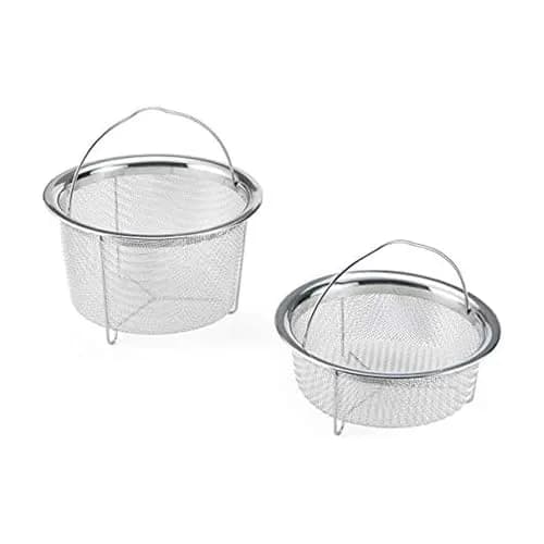 Instant Pot Official Mesh Steamer Basket Set, Stainless Steel, 2-Pack | Healthy Cooking Accessory thumbnail 1