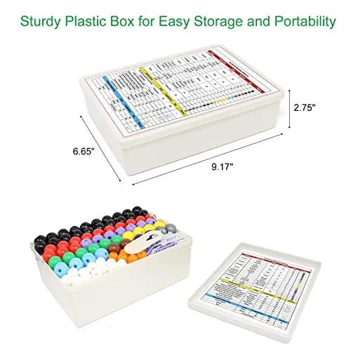 RELIANCER 444PCS Organic Molecular Model Kit with Fullerene, Atoms, Bonds & ABS Box | STEM Science Kits for Students & Teachers thumbnail 5
