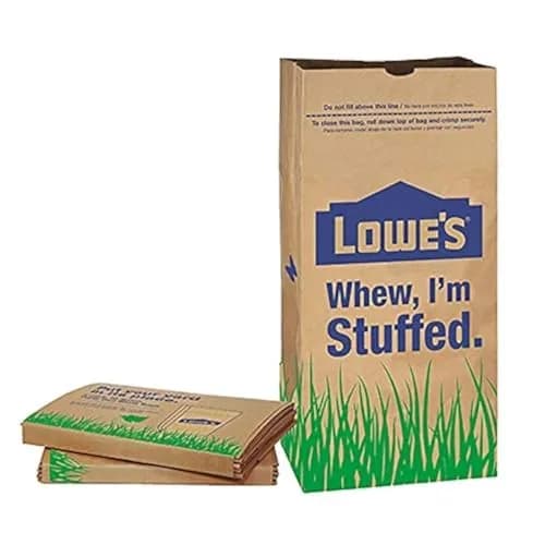 Lowes LF 30 Gallon Paper Lawn Leaf Trash Bags | Heavy Duty Yard Waste Bags for Garden & Yard Cleanup thumbnail 1