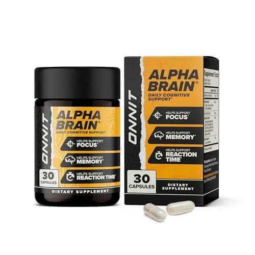 ONNIT Alpha Brain Nootropic Brain Supplement for Focus & Memory, 30 Count | Cognitive Support for Men & Women thumbnail 1
