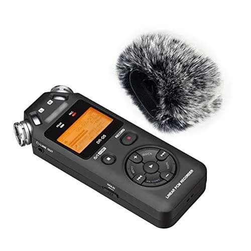YOUSHARES Windscreen Muff & Foam for Tascam DR-05 DR-05X | Indoor Outdoor Mic Cover (2 Pack) thumbnail 4