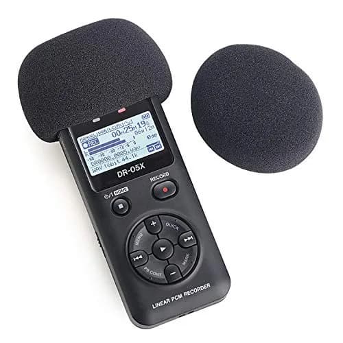 YOUSHARES Windscreen Muff & Foam for Tascam DR-05 DR-05X | Indoor Outdoor Mic Cover (2 Pack) thumbnail 5