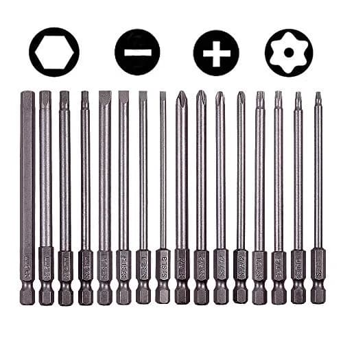 Rocaris 16-Piece Magnetic Screwdriver Bit Set 100mm (3.93") | S2 Steel for Power Tools thumbnail 1